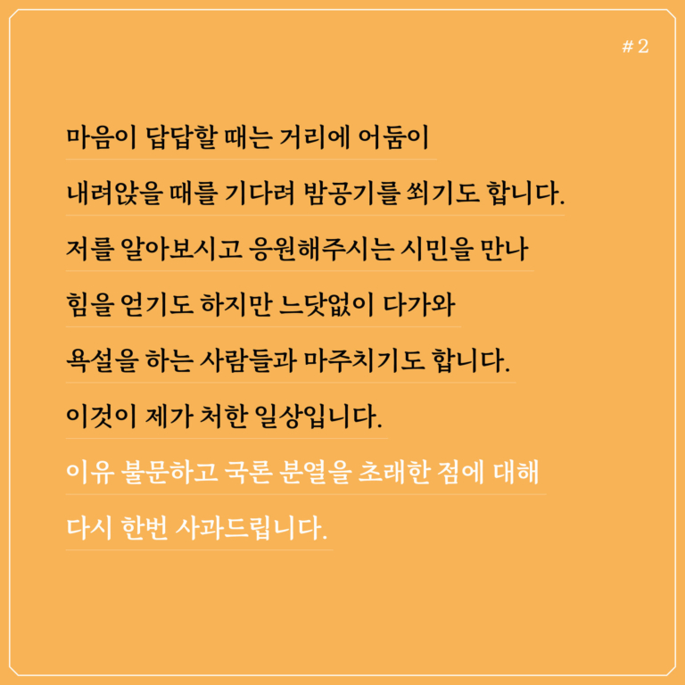 조국의 시간 - 아픔과 진실 말하지 못한 생각