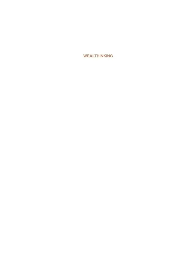 웰씽킹 WEALTHINKING (10만 부 기념 한정판 골드 에디션)