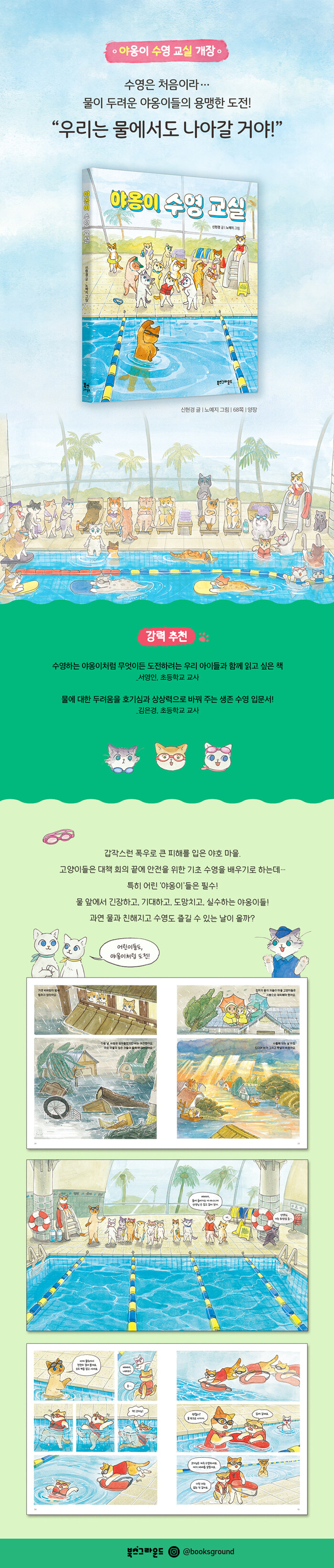 야옹이 수영 교실
