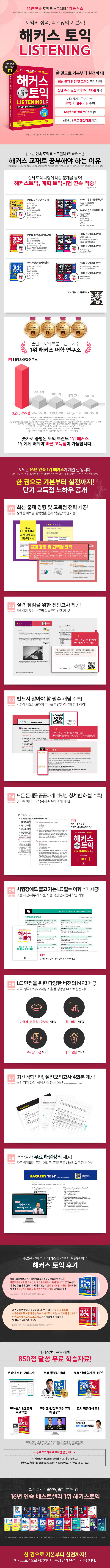 해커스 토익 LC 리스닝 LISTENING - 본 교재 무료 동영상강의 제공 | 시험장에도 들고 가는 토익 RC 필수 어휘(별책) & 단어암기 MP3 제공 | 실전모의고사 4회분 제공 | 토익 최신기출경향 반영, 최신개정판 출판사 제공 책소개
