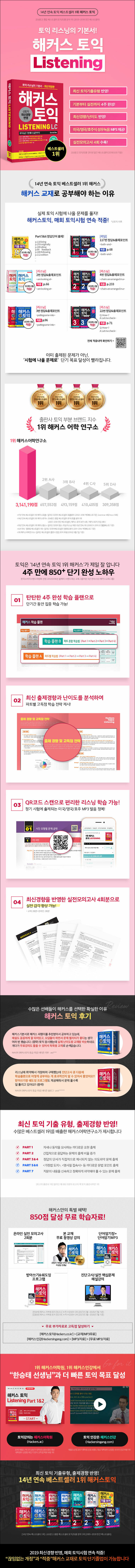 해커스 토익 LC 리스닝 (Hackers TOEIC Listening) - 본 교재 해설강의 + 실전모의고사 4회 + 단어암기장(별책) & 단어암기 MP3 무료제공 출판사 제공 책소개
